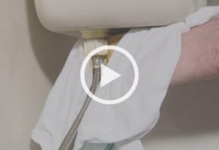 Disconnect supply line - Install a Toilet
