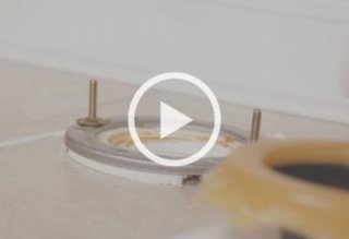 Put brand new wax band - Install a Toilet
